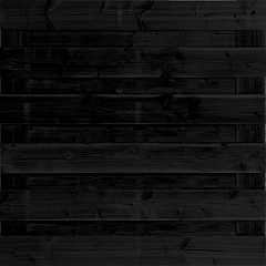 Tuinscherm Horizontaal Zwart Douglas XL 13 planks 180x180 cm BxH | Fijnbezaagd