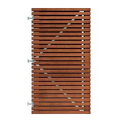 Bangkirai Horizontale Rhombus Tuinpoort 100x180 cm | 22x45 mm | 51-planks model