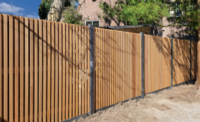 tuinscherm bangkirai rhombus open 51 planks geschaafd verticaal recht