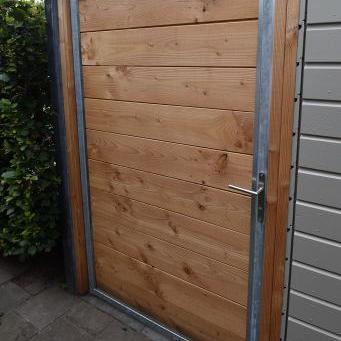 Poortframe 90x190 cm | Verzinkt | Verstelbaar | t.b.v. blokhutprofielen