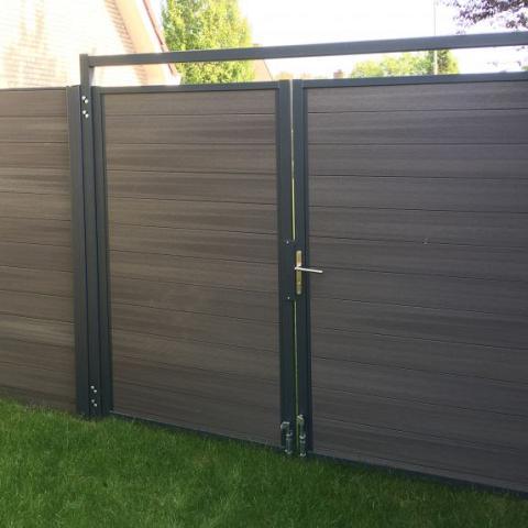 Poortframe 120x190 cm | Verzinkt | Verstelbaar | t.b.v. blokhutprofielen