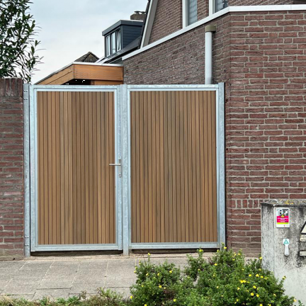 Poortframe 100x190 cm | Verzinkt | Verstelbaar | t.b.v. blokhutprofielen