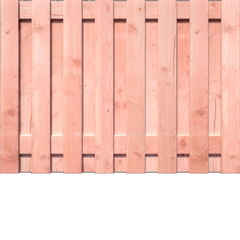 Tuinscherm Douglas Geschaafd | Recht | t.b.v. Luxe hout-beton