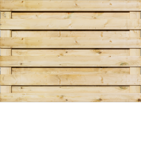 Tuinscherm Grenen | Horizontaal | t.b.v. Luxe hout-beton