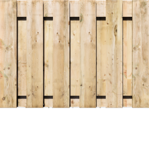 Tuinscherm Grenen XL | Recht | t.b.v. Luxe hout-beton