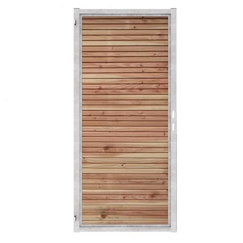 Douglas Tuinpoort | 110x190cm | Combiwood | Triple Rhombus Onbehandeld  | Horizontaal | Verzinkt stalen frame