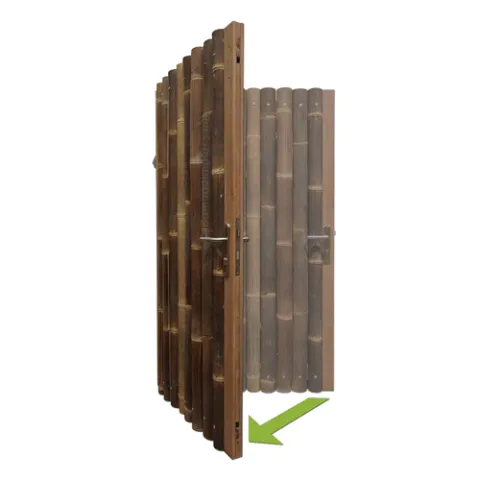 Bamboe Tuinpoort XL | Black | 100x180 cm