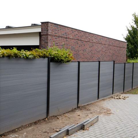 Composiet Premium Tuinscherm - Natural Cloudy Grey - Verticaal