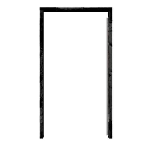 Kozijn set - Zwart Douglas - Poort 195cm hoog - tot 240cm breed