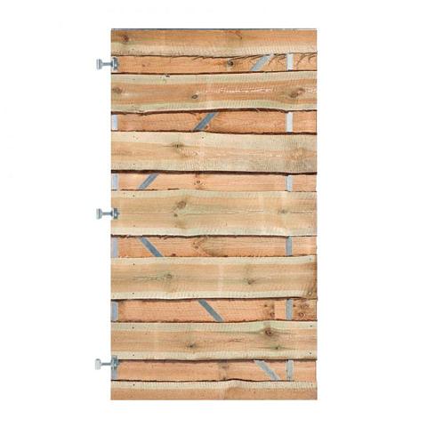Grenen Schaaldelen Horizontale Tuinpoort 100x180 cm | 18x200-250 mm