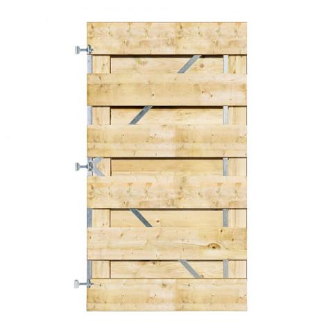 Grenen Horizontale Tuinpoort 100x180 cm | 18x195 mm | XL 13-planks model