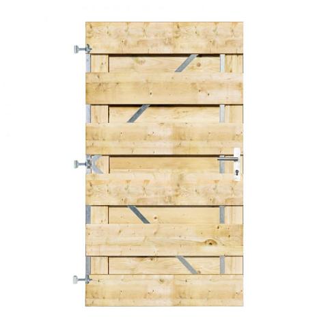 Grenen Horizontale Tuinpoort 100x180 cm | 18x195 mm | XL 13-planks model