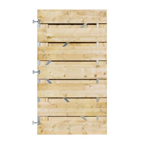 Grenen Horizontale Tuinpoort 100x180 cm | 18x195 mm | XL 15-planks model