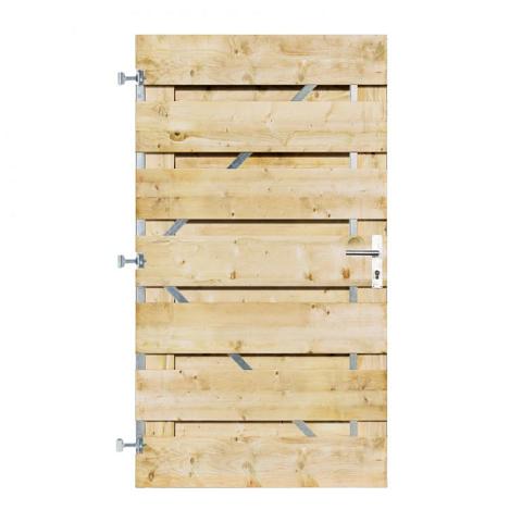 Grenen Horizontale Tuinpoort 100x180 cm | 18x195 mm | XL 15-planks model