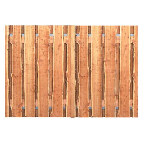 Douglas Schaaldelen Dubbele Tuinpoort 340x195 cm | 2x Stalen frame 170cm met slotkast