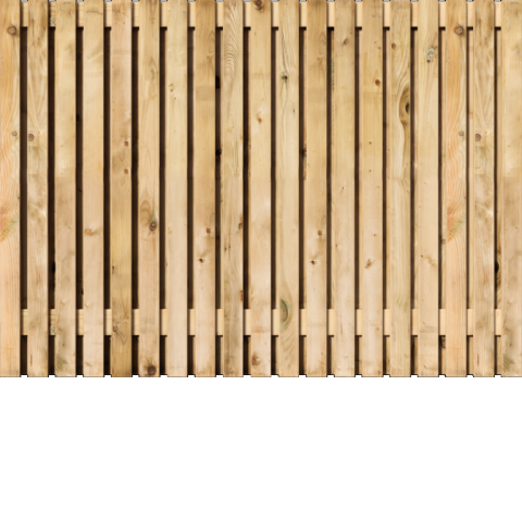 Tuinscherm Vuren Rhombus open | t.b.v. Luxe hout-beton