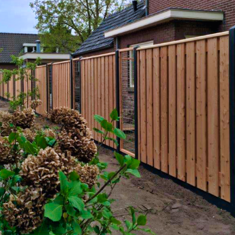 Douglas Gaas Trellis met Betonijzer | 90x180cm | Maas 7,5x7,5 cm