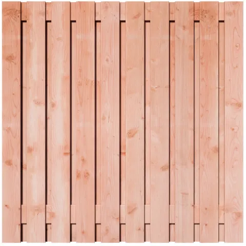 Tuinscherm Douglas 21 planks | Geschaafd | Verticaal | Recht