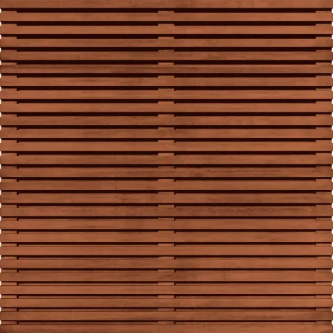 Tuinscherm Bangkirai Rhombus open | 51 planks | Geschaafd | Horizontaal