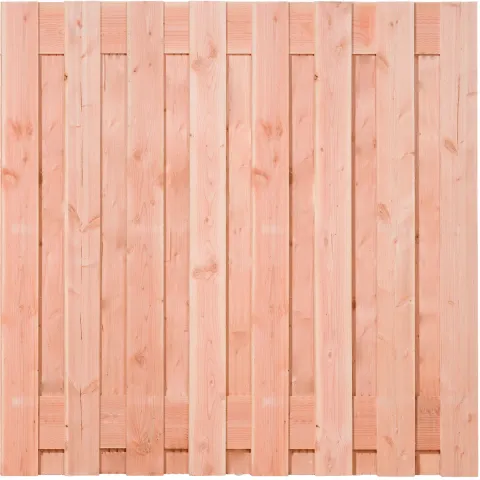 Tuinscherm Douglas 17 planks | Fijnbezaagd | Verticaal | Recht
