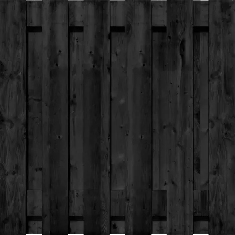 Tuinscherm Grenen XL 13 planks | Gezaagd | Verticaal | Recht