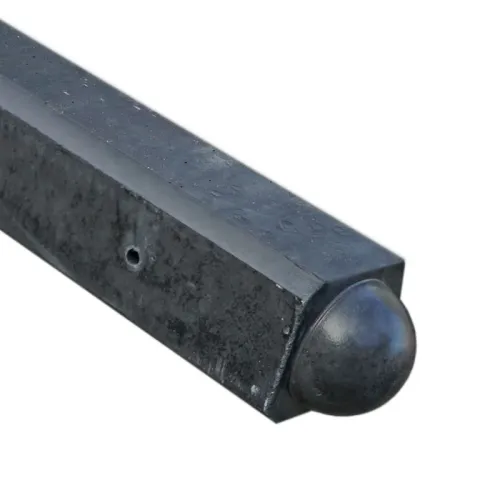 Betonpaal Bol glad Antraciet 10x10x275cm tussen sponning 37cm