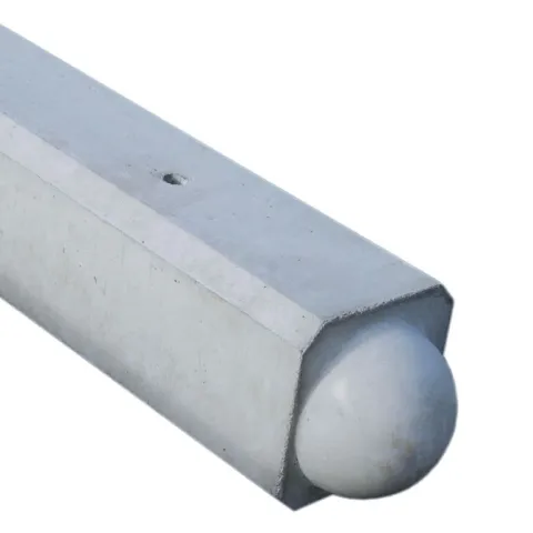 Betonpaal Bol Glad Stampgrijs 10x10x275cm tussen sponning 37cm