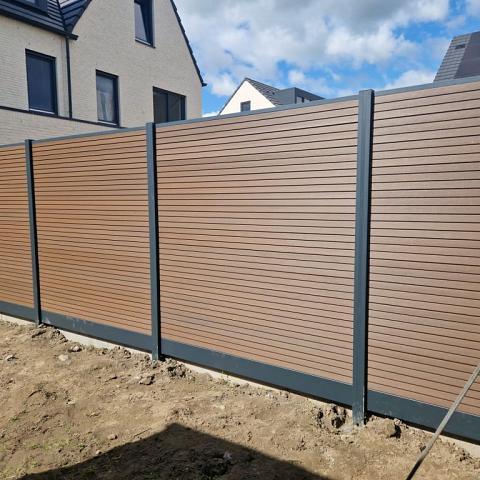 Composiet Premium Tuinscherm - Rhombus Savanna Brown - Horizontaal