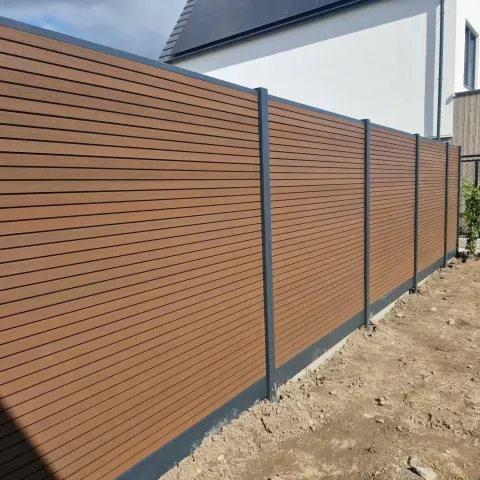 Composiet Premium Tuinscherm - Rhombus Savanna Brown - Horizontaal