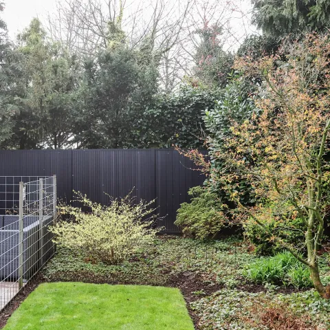 Composiet Premium Tuinscherm - Rhombus Solid Black - Verticaal