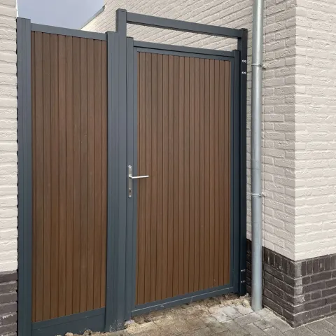 Composiet Premium Tuinscherm - Rhombus Savanna Brown - Verticaal