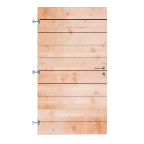 Tuinpoort Douglas Zweeds Rabat Onbehandeld 100x180 cm | 11-27x195 mm | Horizontaal | Enkelzijdig model