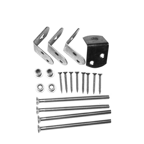 Uni-beslag voor beton hoekpalen standaard 10x10cm - RVS