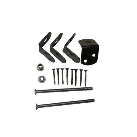 Uni-beslag voor betonpalen 10x10cm - Zwart