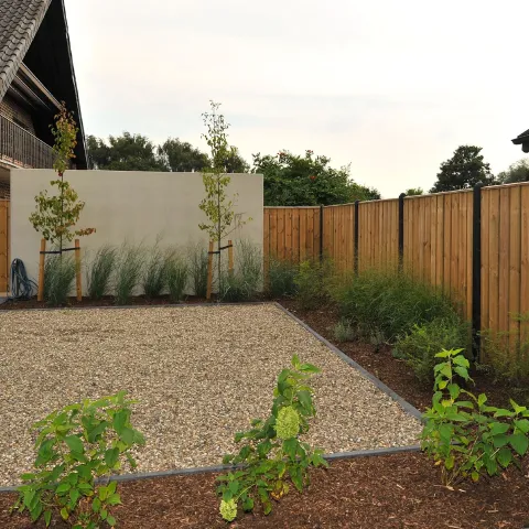 Tuinscherm Grenen 23 planks | Geschaafd | Verticaal | Recht