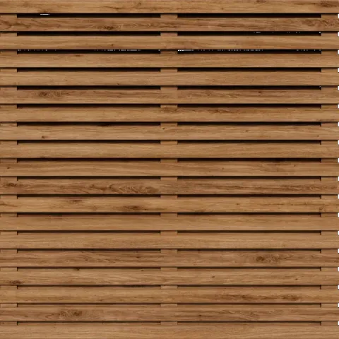 Tuinscherm Ayous Rhombus open | 37 planks | Geschaafd | Horizontaal
