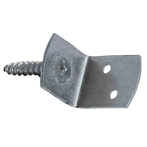 L-beslag met vaste schroef | RVS