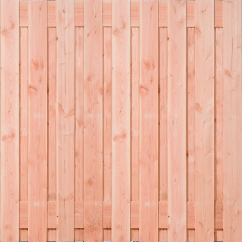 Tuinscherm Douglas 19 planks | Fijnbezaagd | Verticaal | Recht