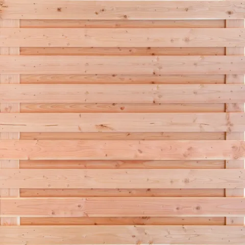 Tuinscherm Douglas 19 planks | Geschaafd | Horizontaal
