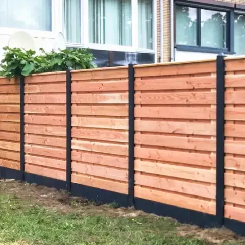 Tuinscherm Douglas 21 planks | Geschaafd | Horizontaal