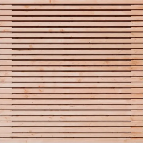Tuinscherm Douglas Rhombus open | 51 planks | Geschaafd | Horizontaal