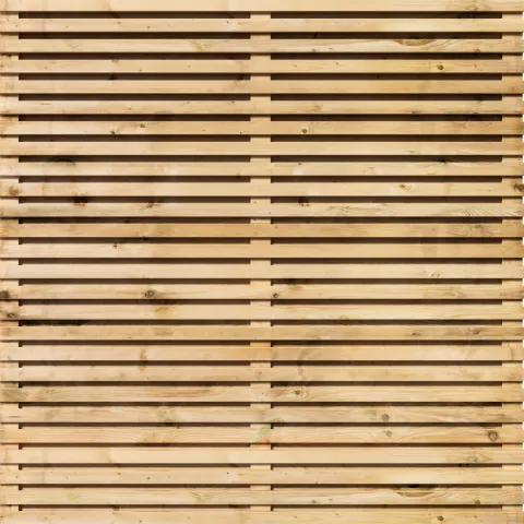 Tuinscherm Vuren Rhombus open | 51 planks | Geschaafd | Horizontaal
