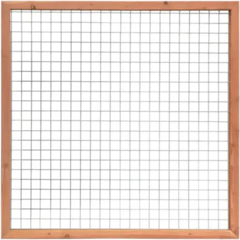Douglas Gaas Trellis met Betonijzer | 180x180cm | Maas 7,5x7,5 cm