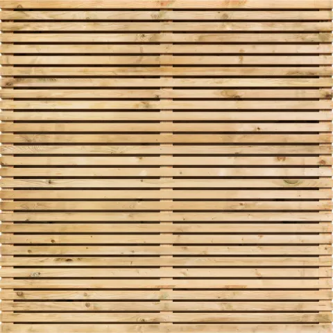 Tuinscherm Vuren Rhombus open | 59 planks | Geschaafd | Horizontaal