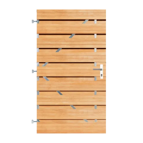 Keruing Horizontale Tuinpoort 100x180 cm | 16x145 mm | 19-planks model