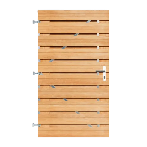 Keruing Horizontale Tuinpoort 100x180 cm | 16x145 mm | 21-planks model