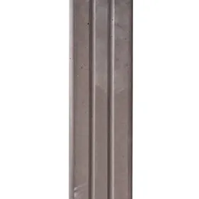 Betonpaal Vlak Hardhoutlook Bruin 9x9x275cm 3-sponning 37cm