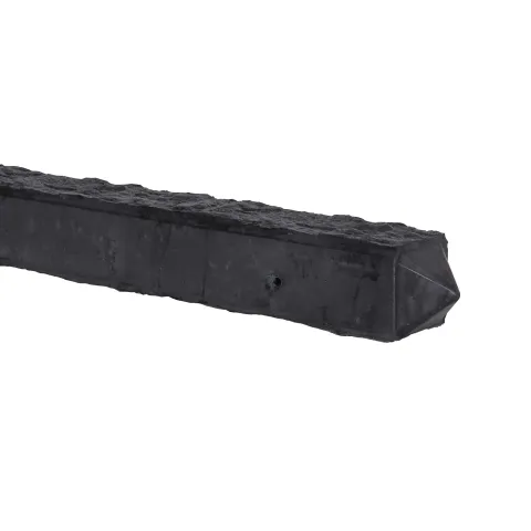 Betonpaal Punt granietmotief Antraciet 10x10x275cm tussen sponning 74cm met diamantkop