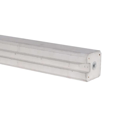 Betonpaal Wit 11.5x11.5x275cm eindsp. 206cm