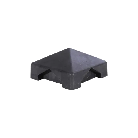 Paalmutst beton t.b.v. 3-sponnerpaal antraciet 11.5x11.5cm